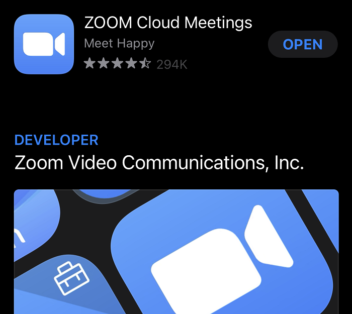 Install the Zoom app